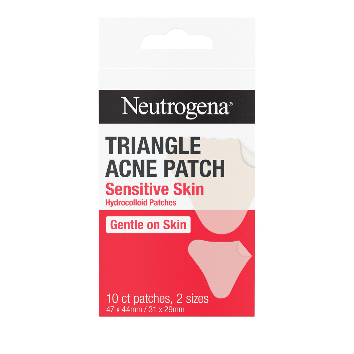Neutrogena parches triangulo para acné en piel sensible, reduce la apariencia de imperfecciones