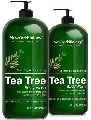 NEW YORK BIOLOGY Jabón corporal Arbol de Té botella con hidratación suave para la piel