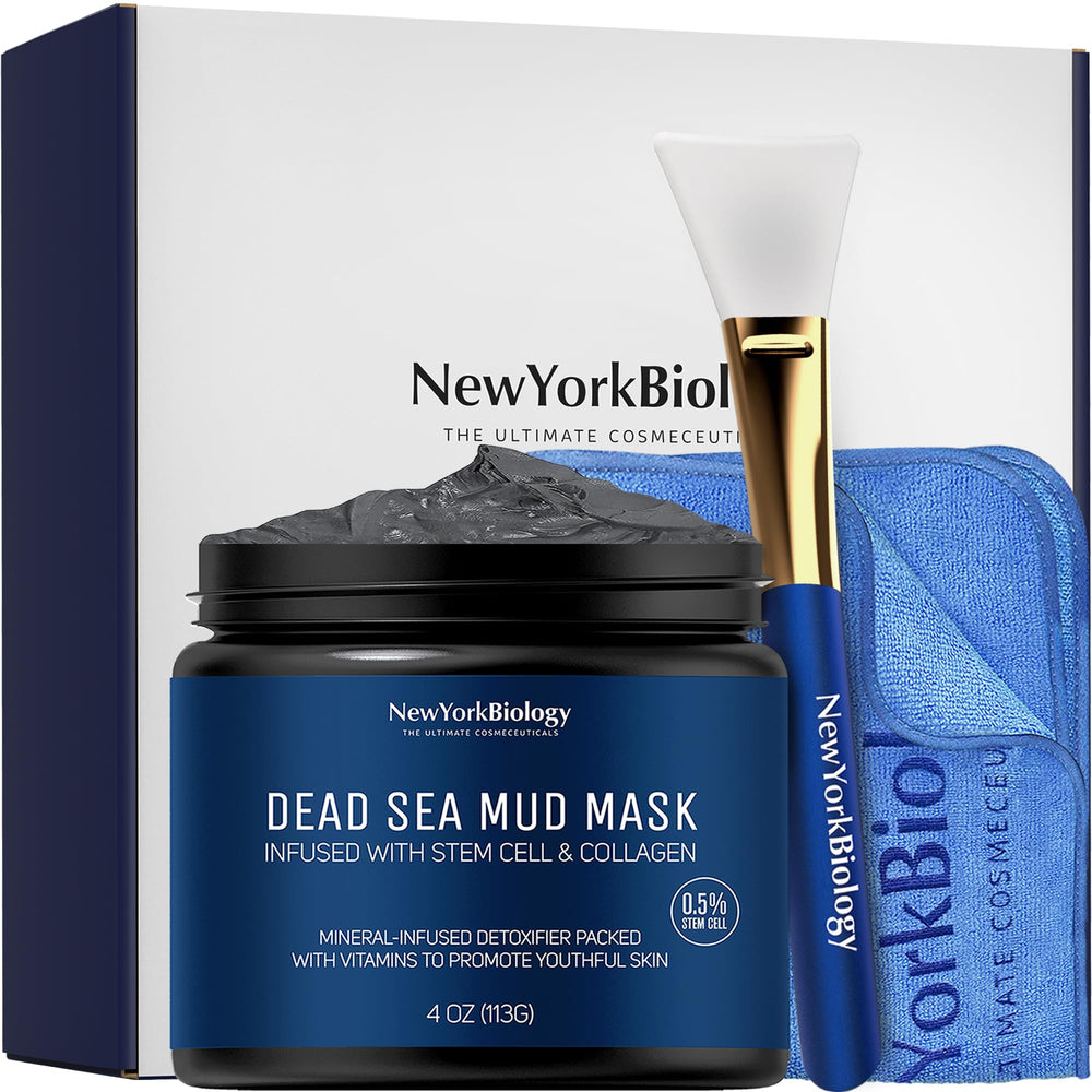 New York Biology mascarilla lodo mar muerto cara: purifica poros y deja sensación fresca.