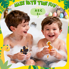 Bomba de baño NEWFEIFAN dinosaurio con espuma cremosa y aroma suave.