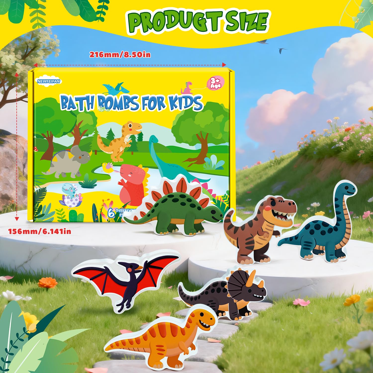 Entretenimiento seguro y dinámico con dinosaurios NEWFEIFAN para la hora del baño.