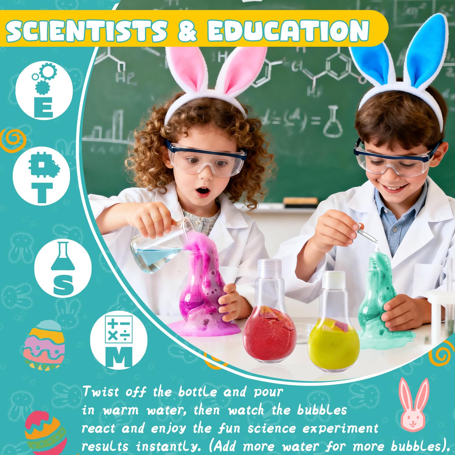 NEWFEIFAN Pociones de Pascua Bomba Verde, ideal para experimentar colores