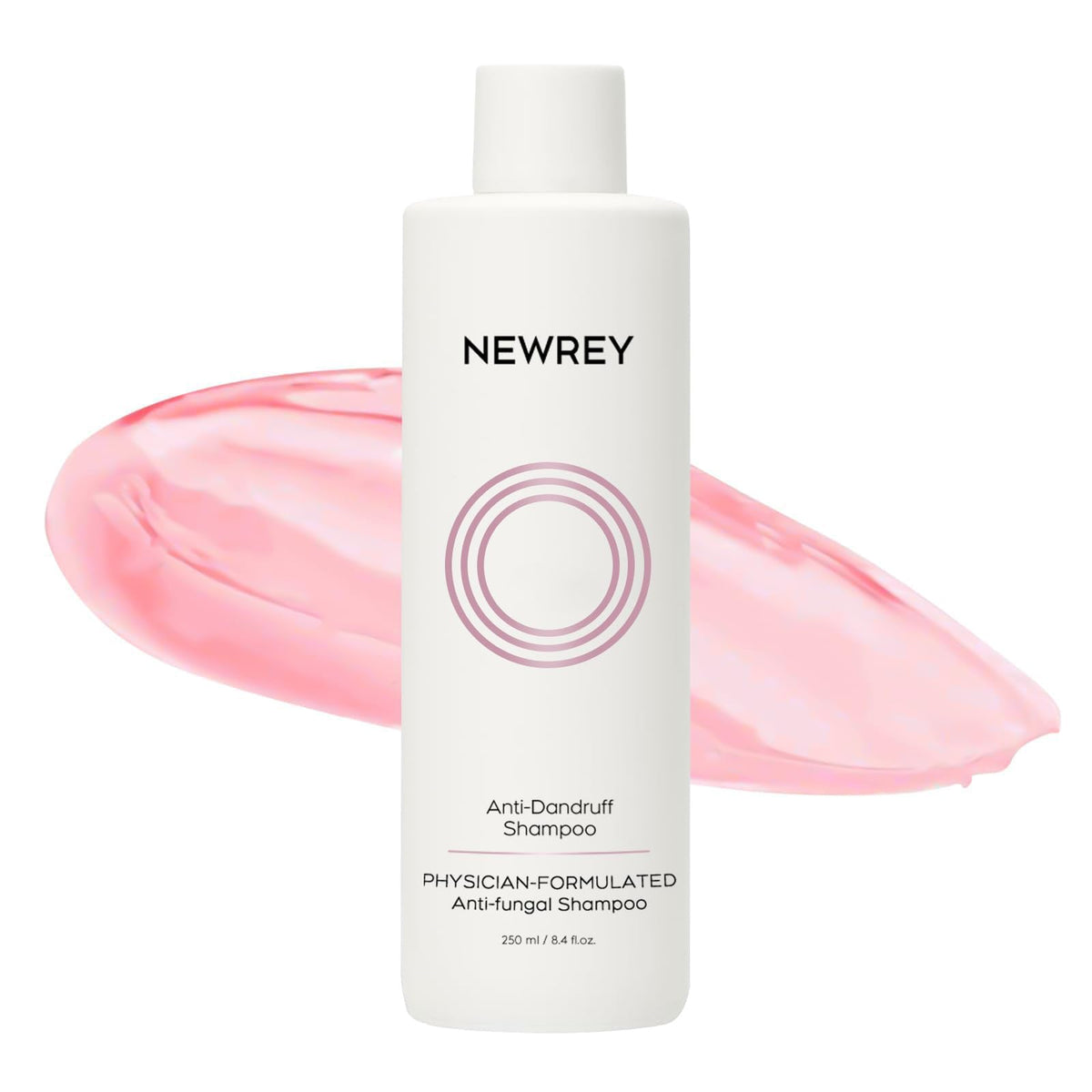NEWREY champú antifúngico 24horas en botella con dispensador, alivio rápido del picor.