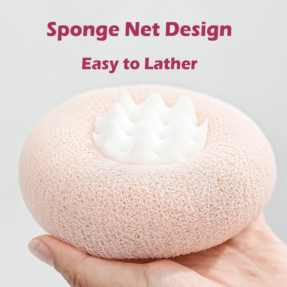 Cepillo exfoliante Newrichbee con diseño de anillo para mejor agarre