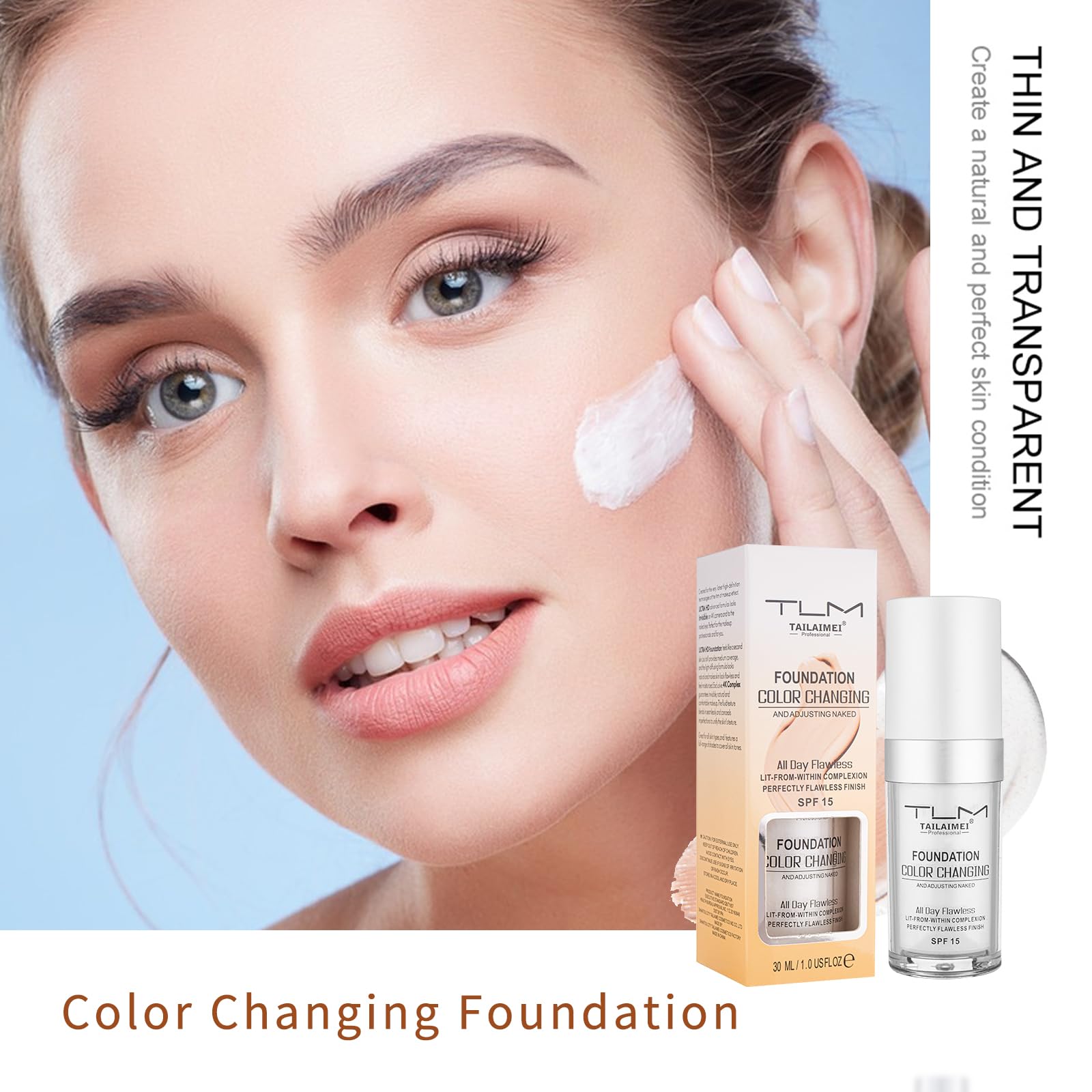Newvenper Fundación Cambio Color, tono natural en la piel con cobertura uniforme