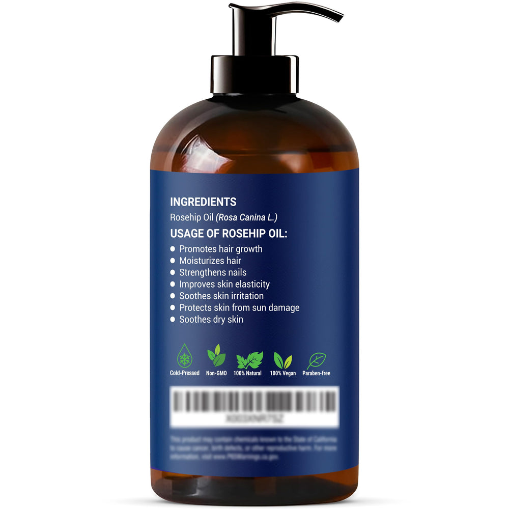 Nexon Botanics Aceite Rosa Mosqueta uso en piel y cabello para suavidad.