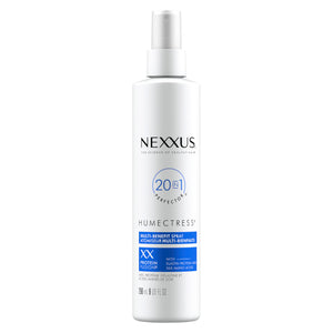 Nexxus Humectress botella-20-en-1 para cabello seco, hidratación y protección.
