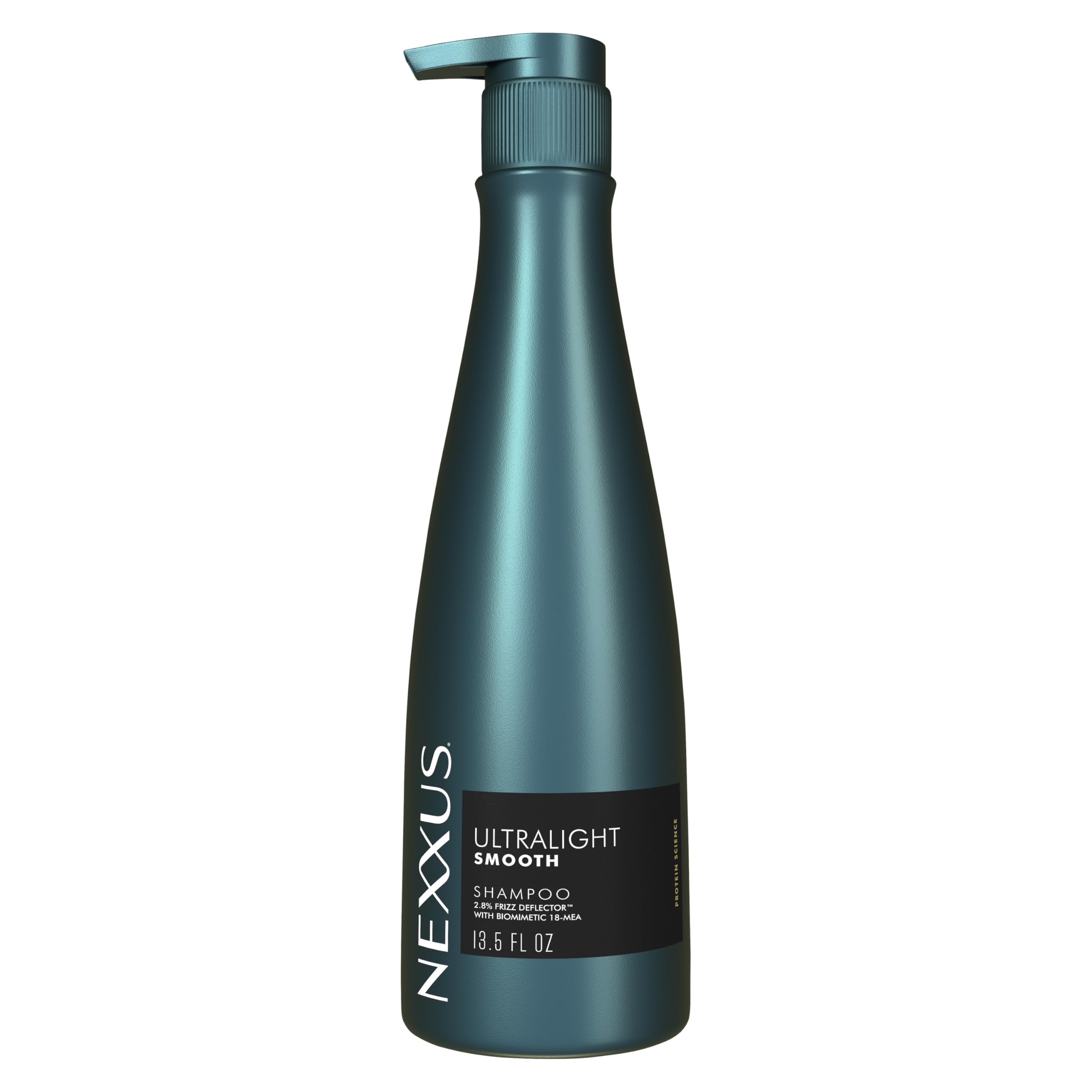 Nexxus Ultralight Smooth Shampoo, botella, ayuda a controlar el frizz en días húmedos.