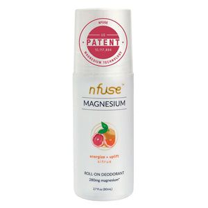 nfuse Roll-On Magnesio botella: desodorante natural sin aluminio para uso diario