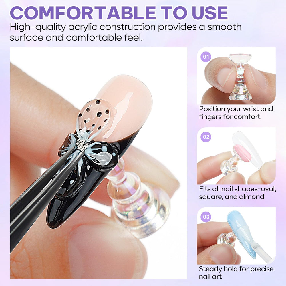 Base transparente Nicedeco para fijar uñas con claridad