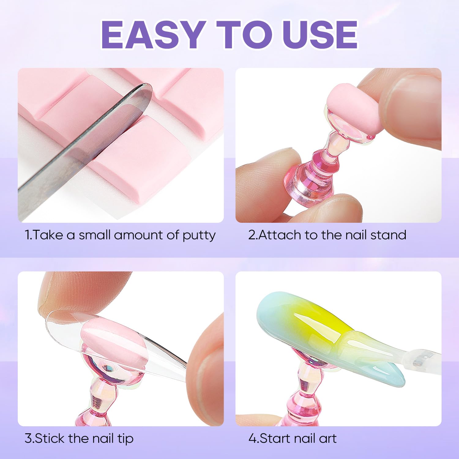 Set completo de práctica de uñas Nicedeco para diseños