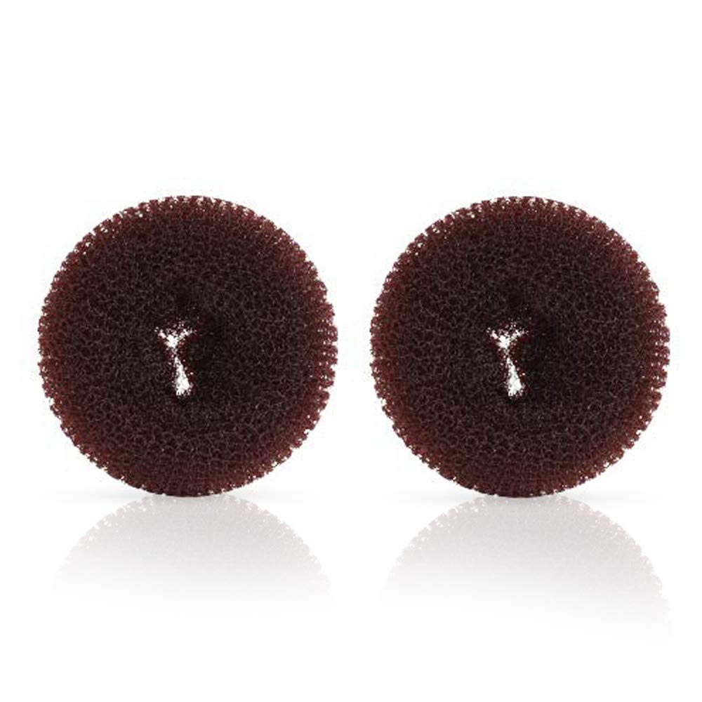 NICEMOVIC donut moño anillo de 2,5 pulgadas para cabello fino, peinado rápido.