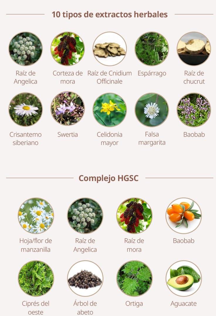 Notas aromáticas del acondicionador de hierbas Atomy, sensación fresca.