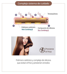 Etiqueta visible del acondicionador Atomy, facilita experiencia de cuidado natural.