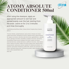 Textura cremosa del acondicionador Atomy, facilita desenredar sin tirar.