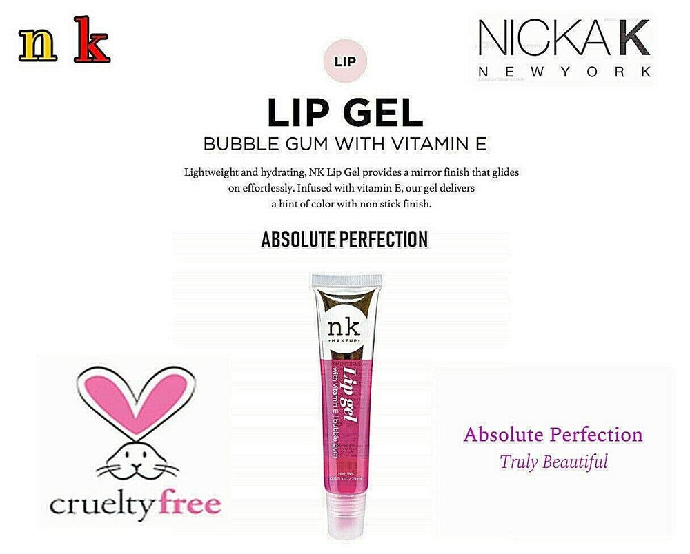 Nicka K Gel Labial aplicador flexible facilita una aplicación suave.