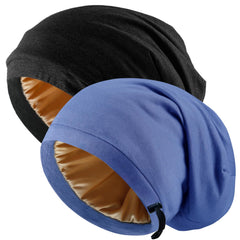 Gorro NICPOO satinado para dormir, suave y ligero para el cabello.