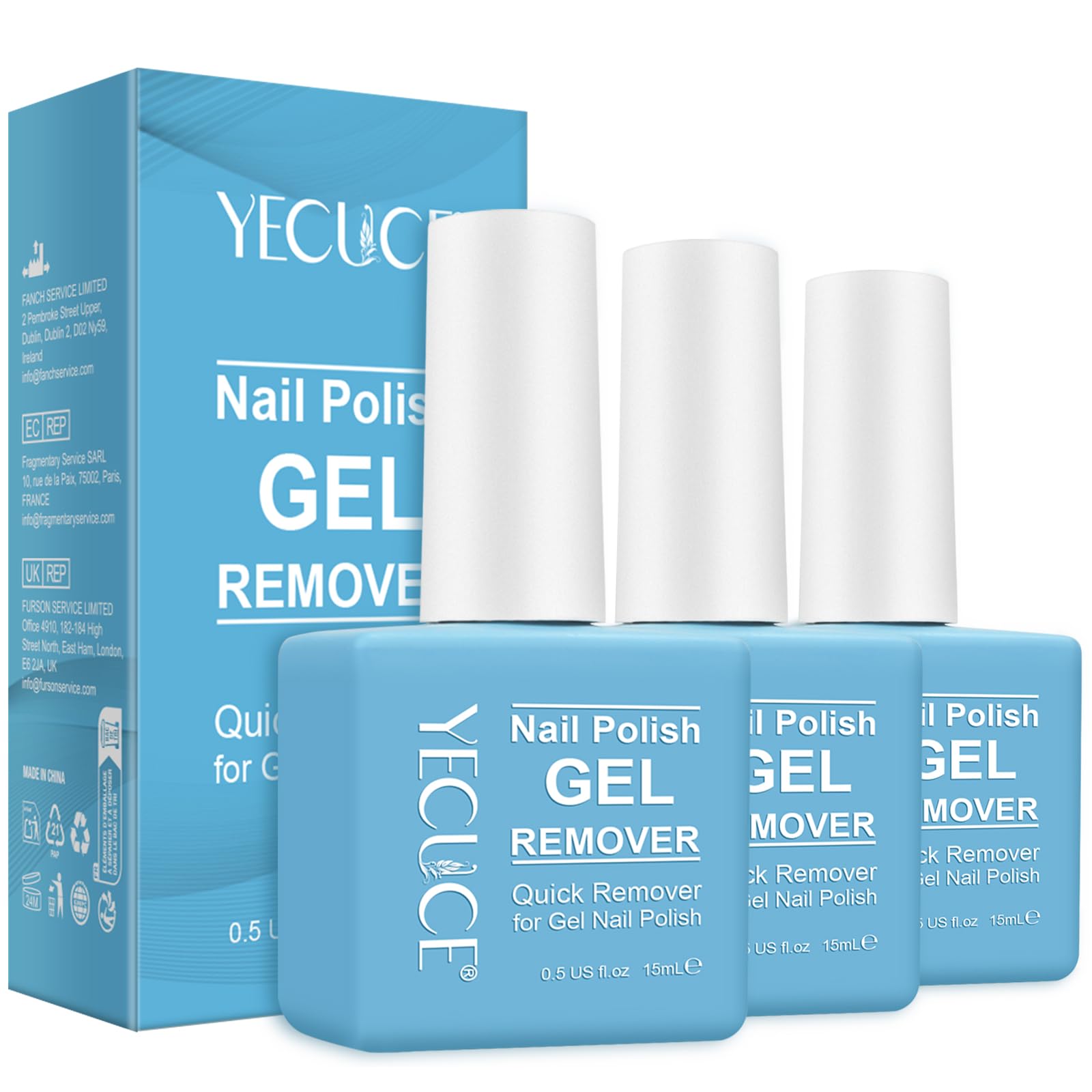 Removedor de gel NIFEISHI, botella para uso doméstico y cuidado suave de uñas.