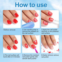 Levantamiento automático del gel con removedor gel NIFEISHI, sin frotar.