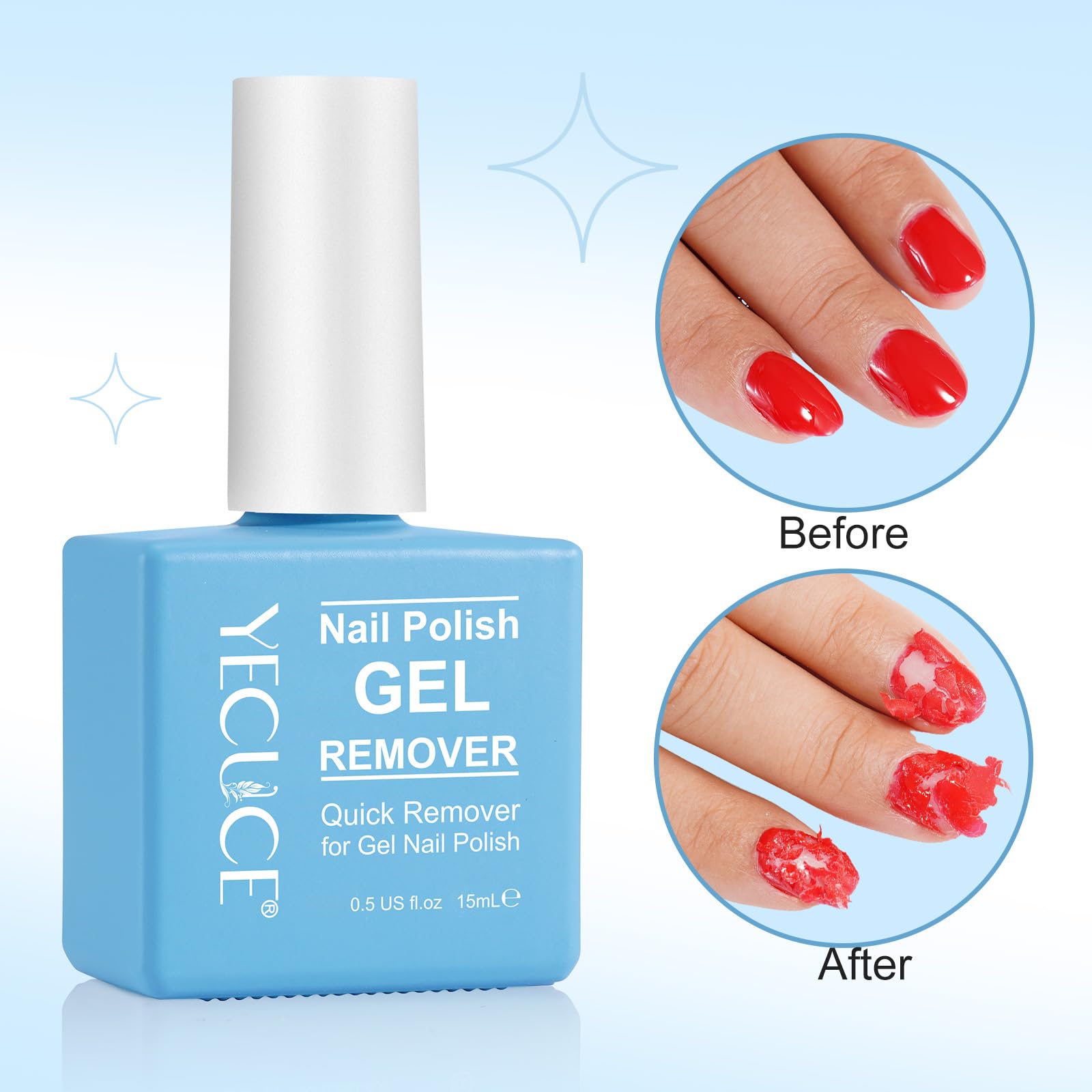 Removedor de gel NIFEISHI sin acetona para uñas sanas y fuertes.