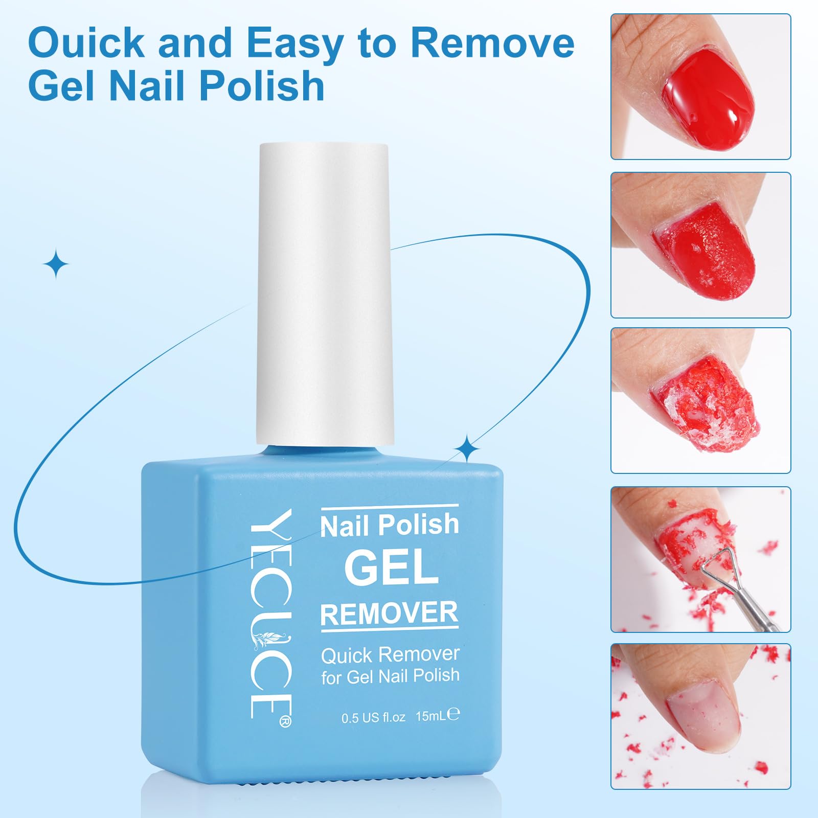 Uso portátil en cualquier lugar con removedor gel NIFEISHI para retoques.
