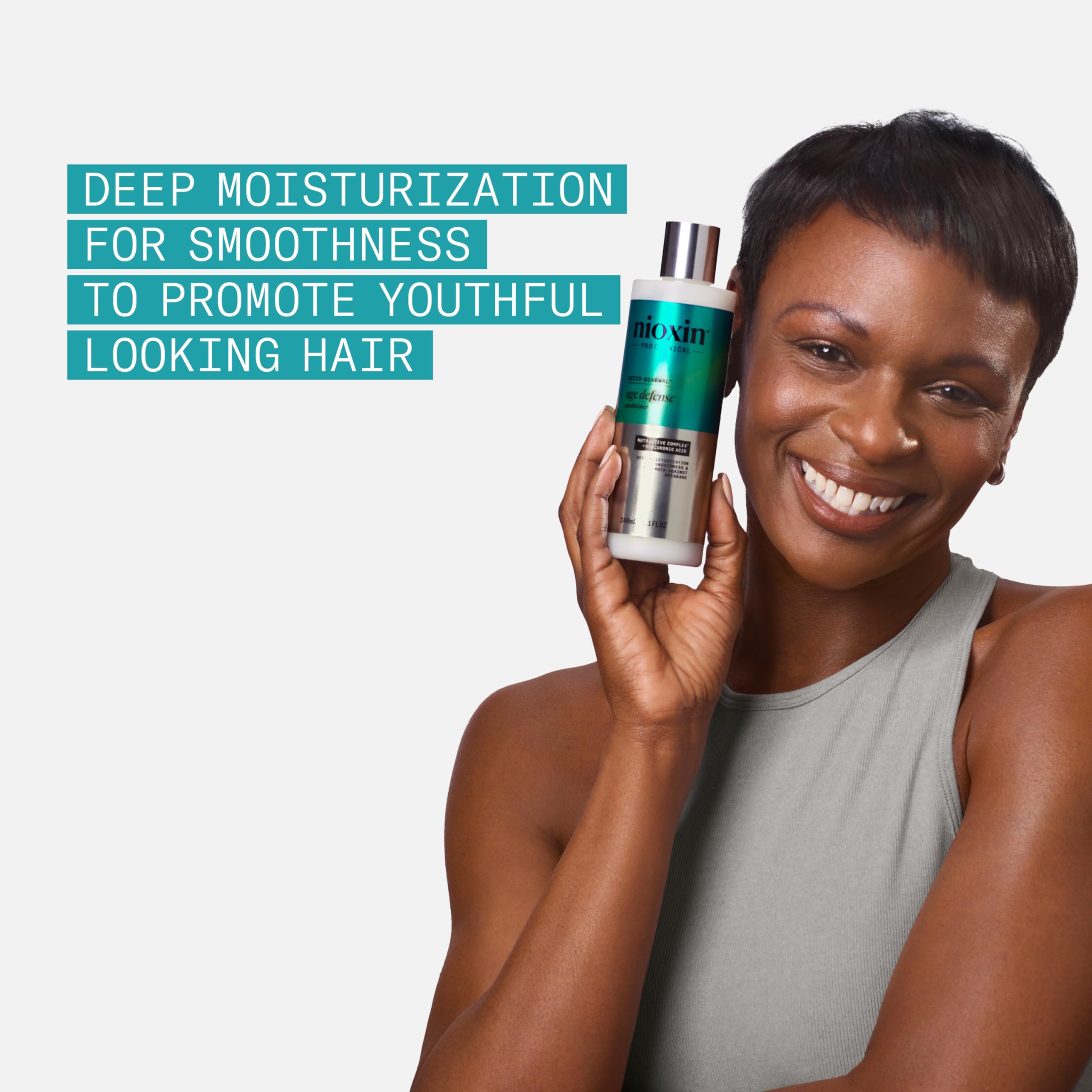 NIOXIN Age Defense Acondicionador acido hialuronico para hidratacion profunda