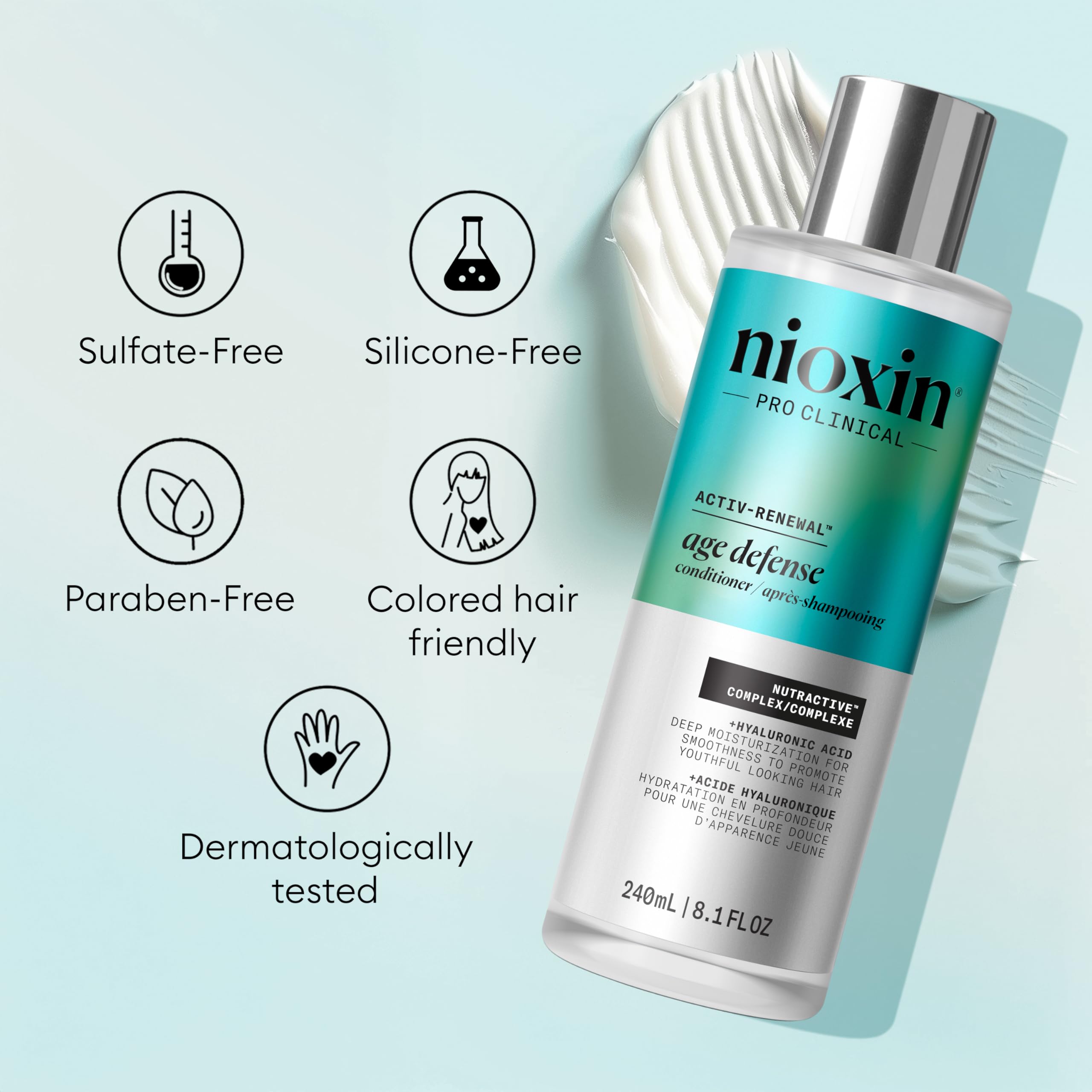 NIOXIN Age Defense Acondicionador sin siliconas para cabello natural