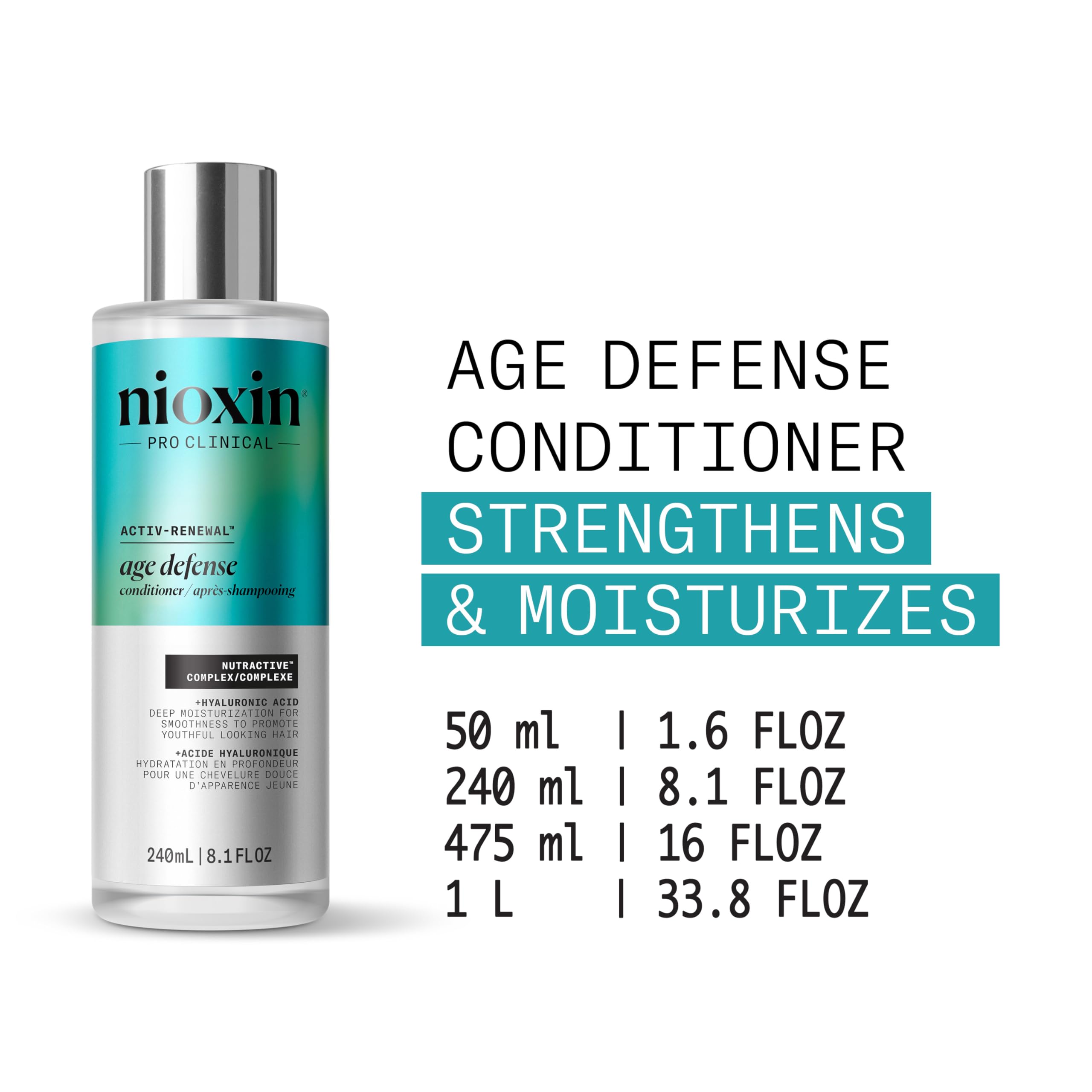 NIOXIN Age Defense Acondicionador textura ligera para cabello envejecido
