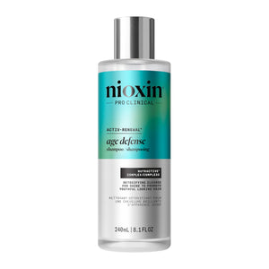 NIOXIN Age Defense purifica el cuero cabelludo para cabello más limpio y ligero