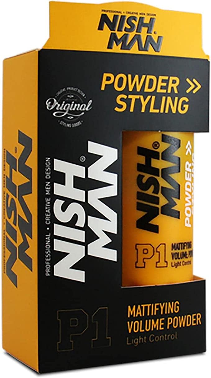 Nishman P1 polvo peinado mate para volumen natural y acabado suave