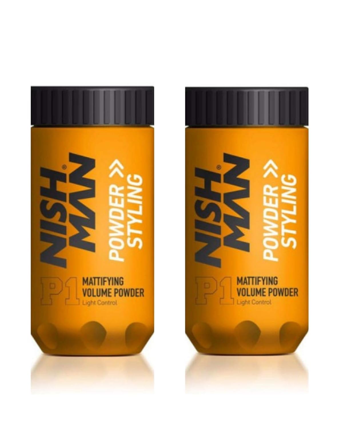 Polvo de Nishman para peinado con acabado mate y fijación natural para el día.