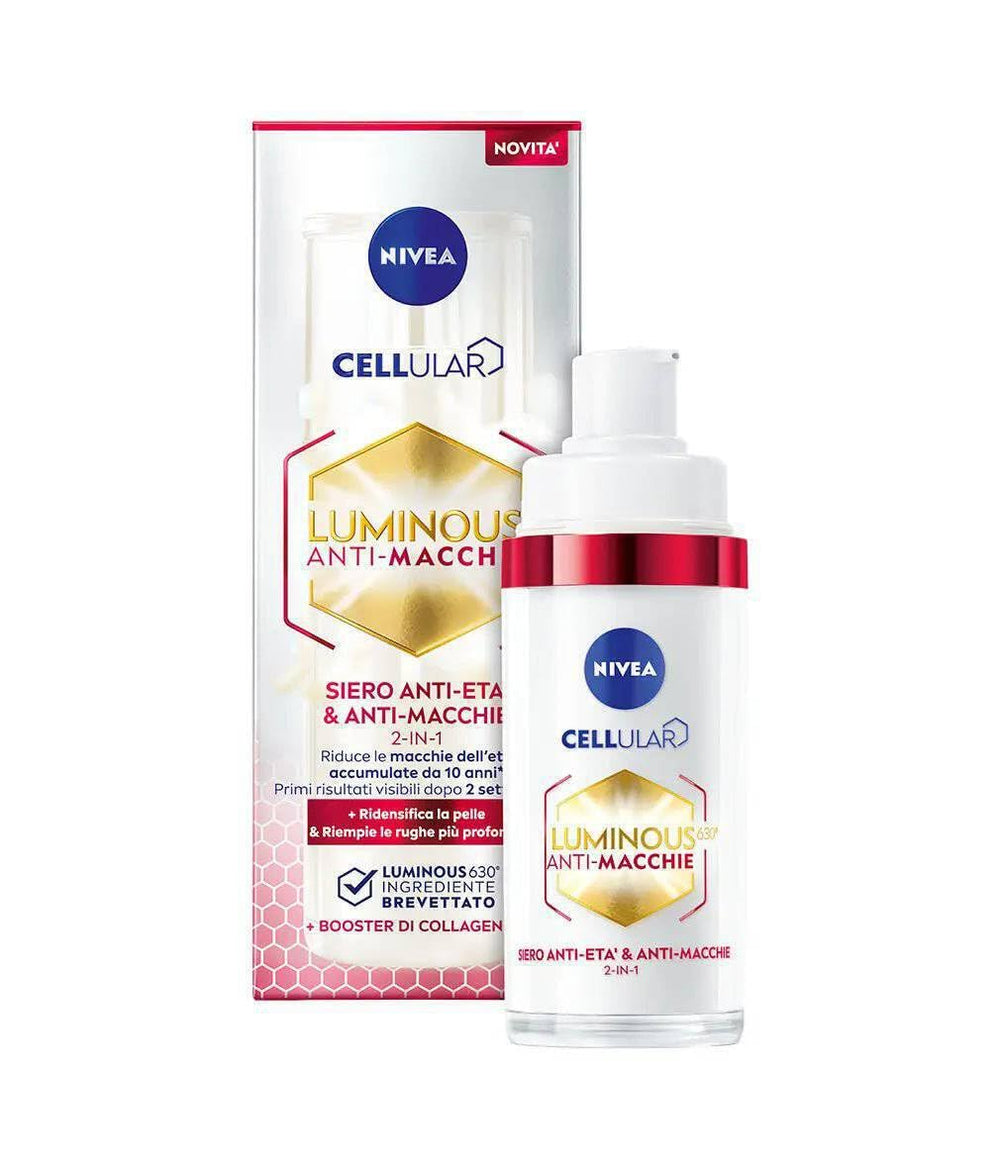 NIVEA Cellular Luminous630 suero promueve tono más uniforme y luminoso
