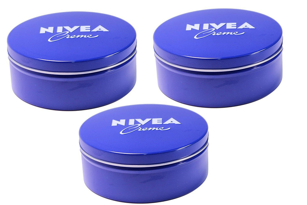 Crema NIVEA Original Alemana, empaque de 3, ideal para hidratación diaria de la piel