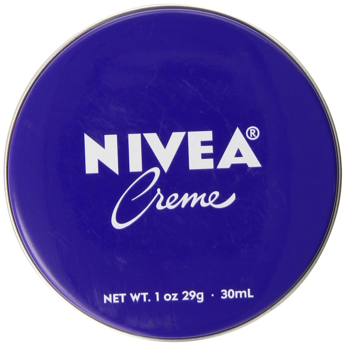 NIVEA crema piel 30 ml en lata cierre, hidratación profunda para piel seca