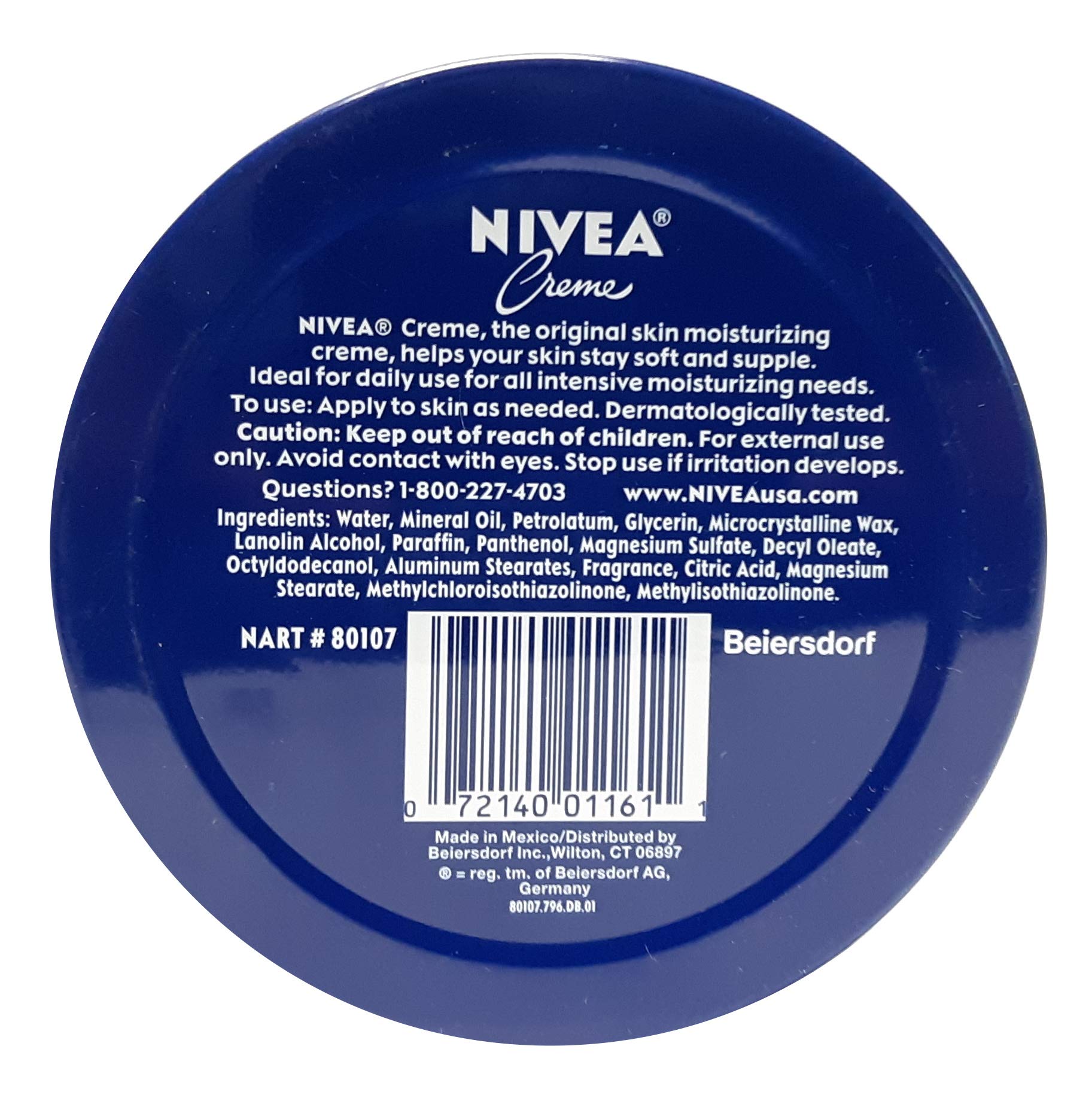 NIVEA Creme en lata de 400 ml, ideal para cuidado diario de la piel.