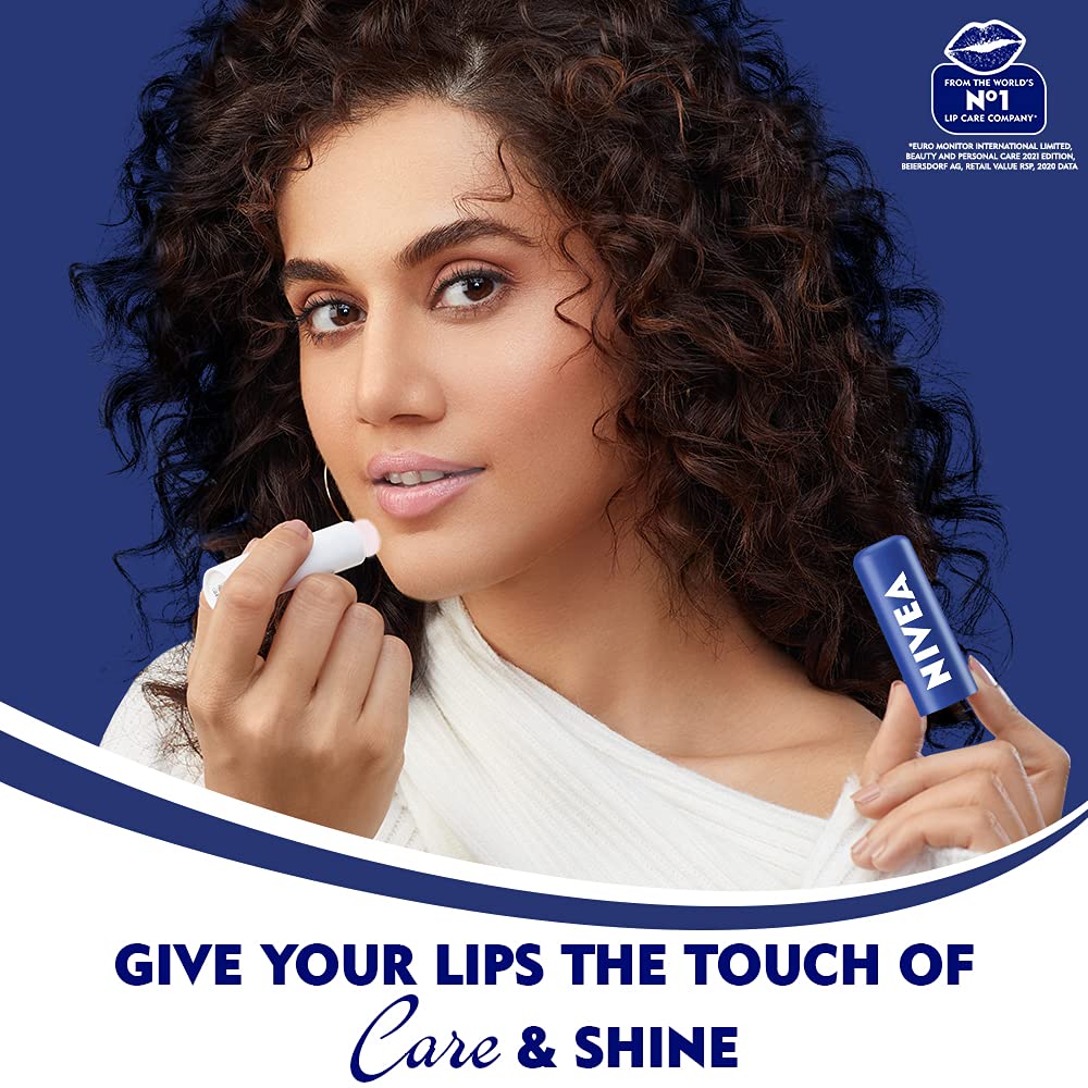 Nivea Cuidado Labial Esencial 4.8 g, textura cremosa para una aplicación suave