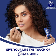 Nivea Cuidado Labial Esencial 4.8 g, textura cremosa para una aplicación suave