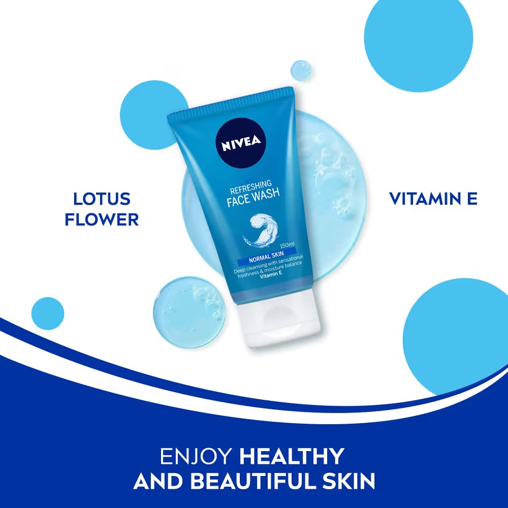 NIVEA Envase de 150 ml con diseño práctico para uso diario.