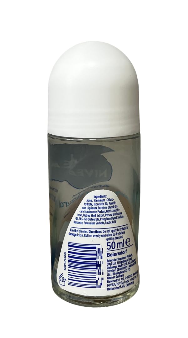 NIVEA Fresco Natural desodorante rodillo 50 ml, aplicación en axila para uso diario