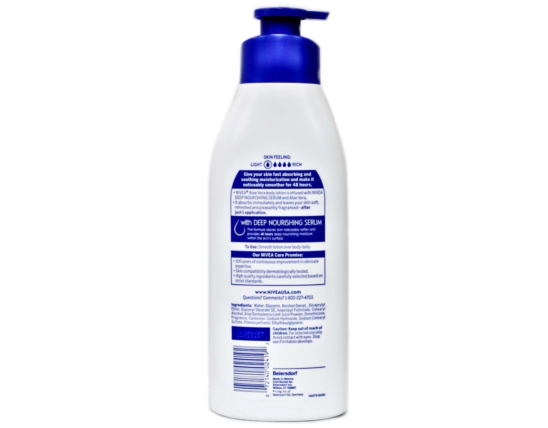 NIVEA Aloe Vera, uso diario en manos para piel suave.