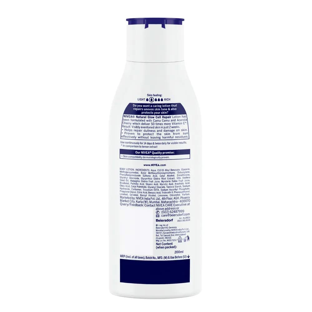 NIVEA loción corporal aroma suave, ritual diario de cuidado de la piel.