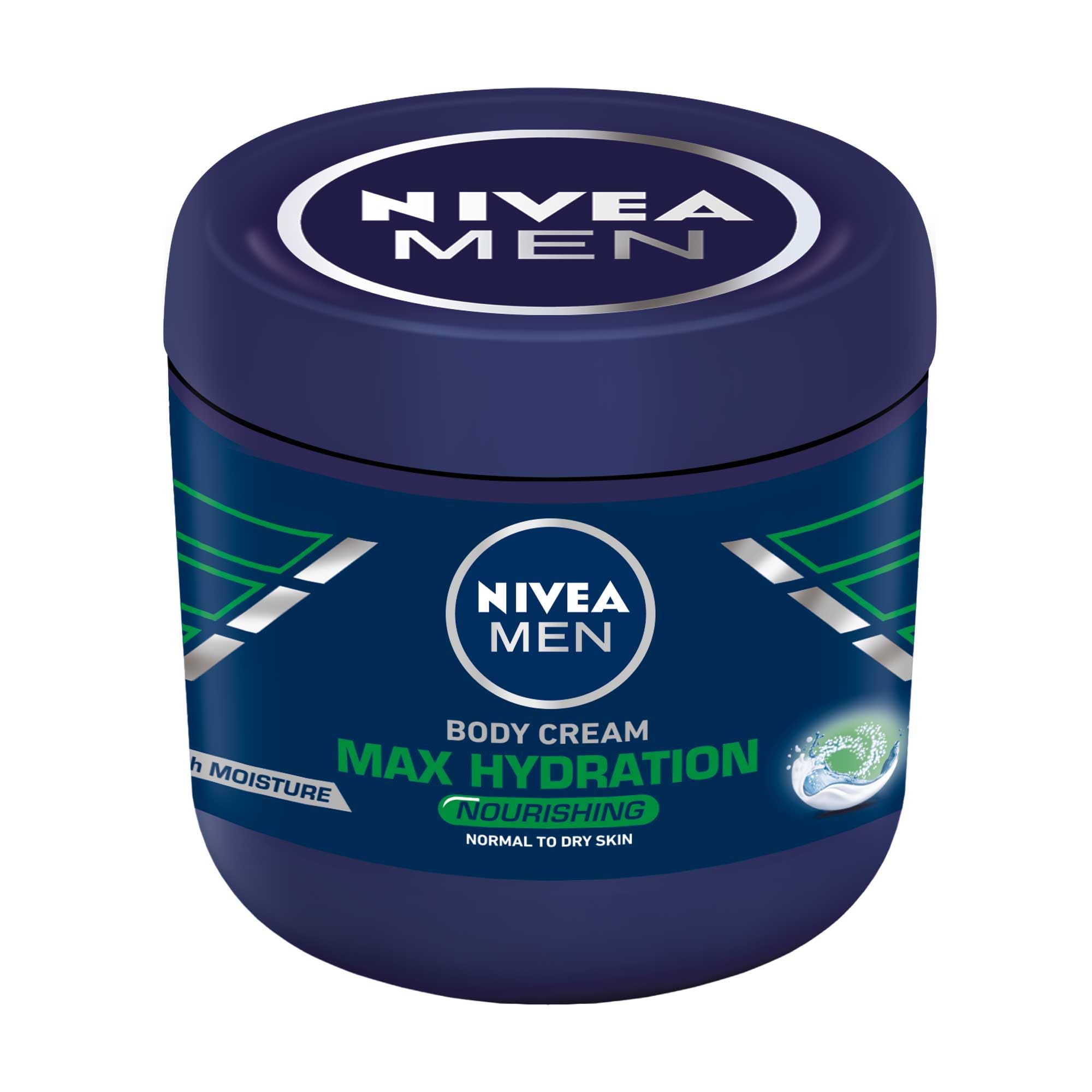NIVEA Men crema corporal etiqueta clara y atractiva