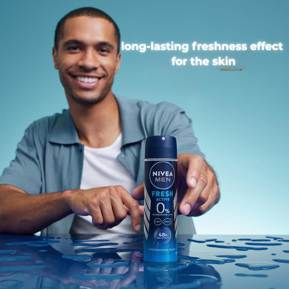 NIVEA Men Fresh Active paquete de 6 para uso continuo.
