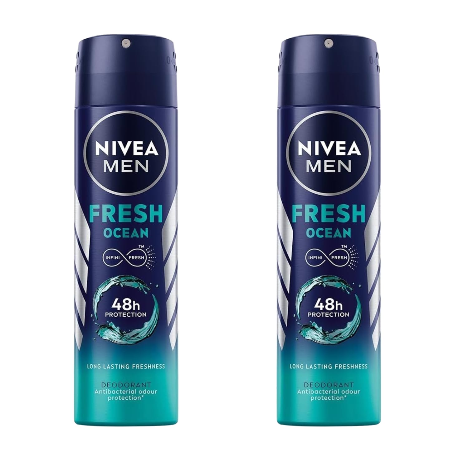 Spray del desodorante NIVEA MEN Fresh Ocean, protección para la piel.