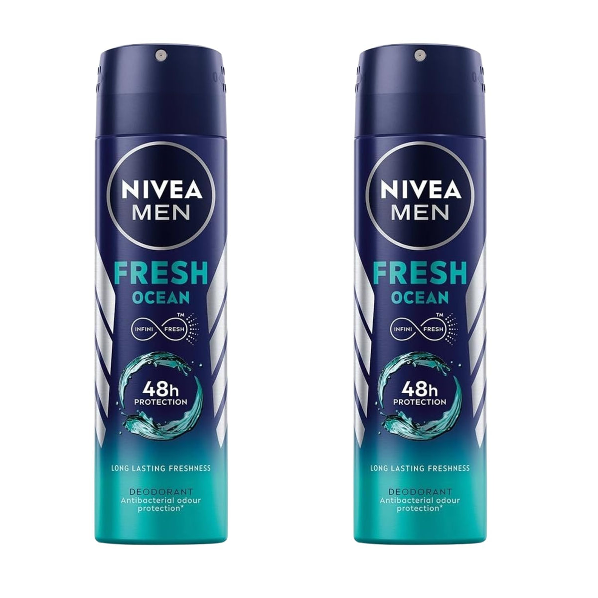 Spray del desodorante NIVEA MEN Fresh Ocean, protección para la piel.
