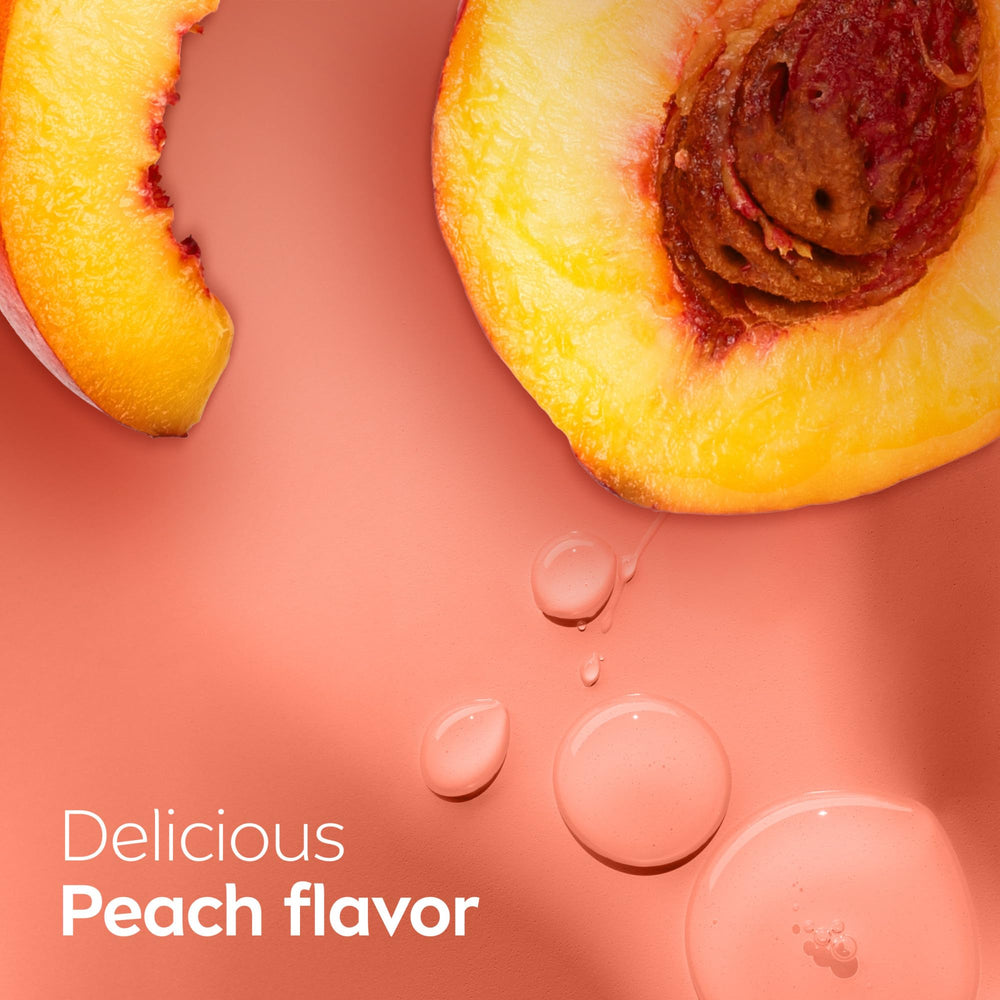 Brillo sutil de NIVEA Peach Lip Care complementa el color.