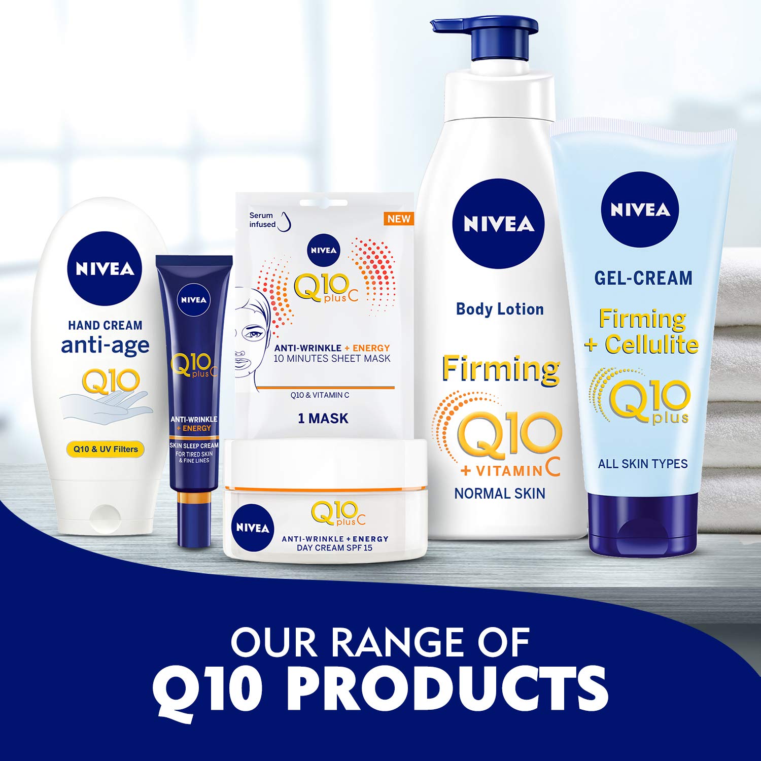 NIVEA Q10 Energy Glow crema día empaque diseño elegante