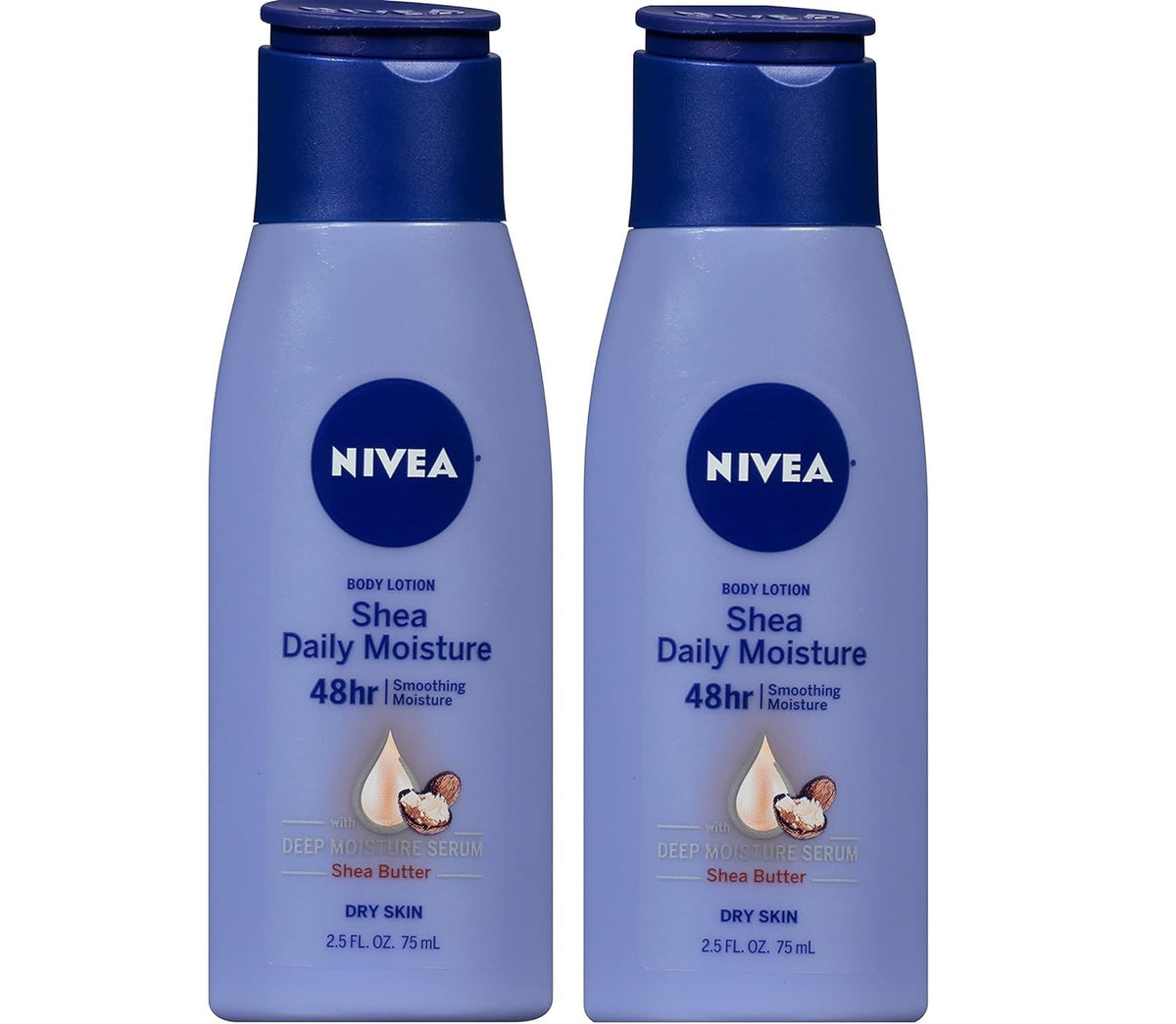 NIVEA Sensación Suave loción corporal en pack de 2 para hidratación duradera.
