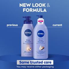 Textura no grasa de NIVEA Shea Nourish, se absorbe rápidamente.