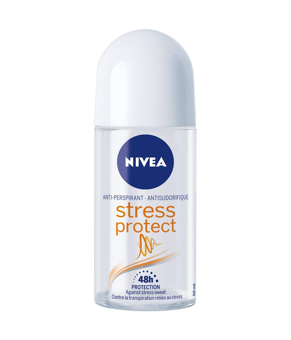 NIVEA Stress Protect Zinc Complex Desodorante Roll-On, protección duradera para el estrés.